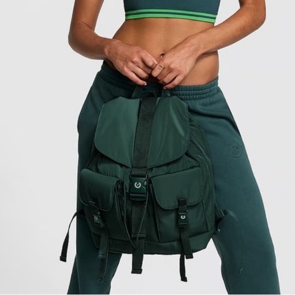 PINK NYLON CARGO BACKPACK - Picture 3 of 4